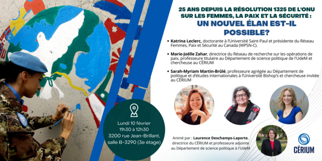 25 ans depuis la résolution 1325 de l'ONU sur les femmes, la paix et la sécurité : un nouvel élan est-il possible ?