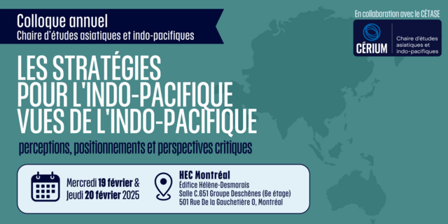 Les stratégies pour l'Indo-Pacifique vues de l'Indo-Pacifique : perceptions, positionnements et perspectives critiques